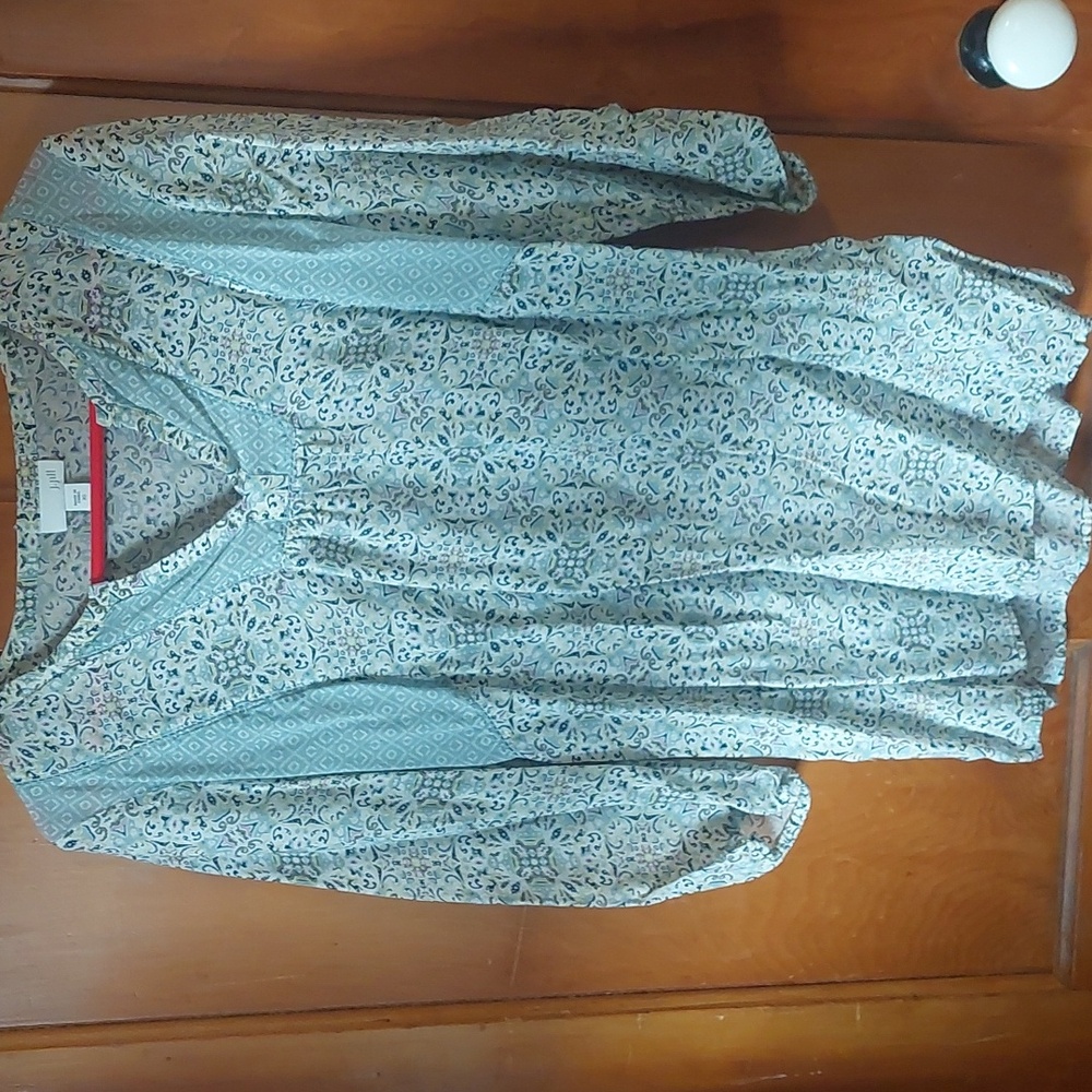 J. Jill Multicolor Paisley Blouse